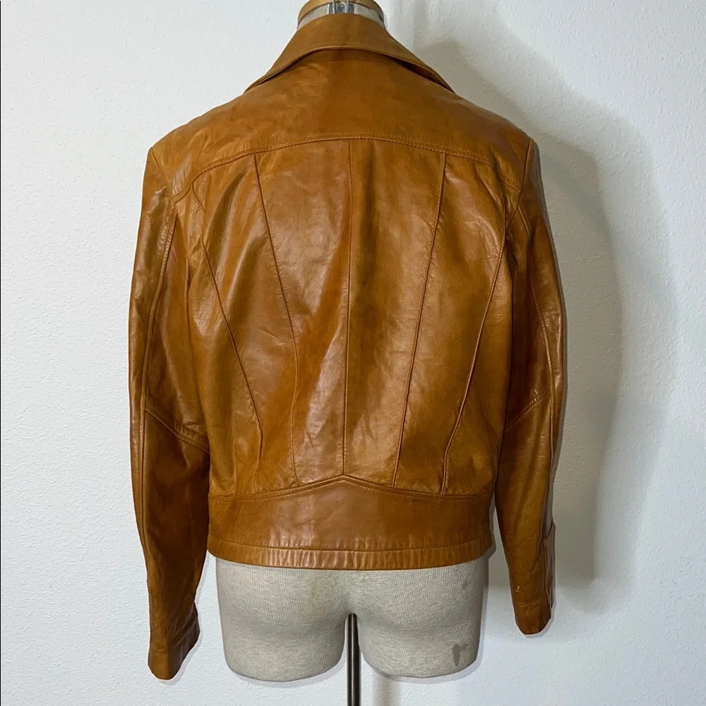 Wilson’s Vintage 70’s Carmel Soft Leather Jacket with Great Patina - Picture 2 of 7